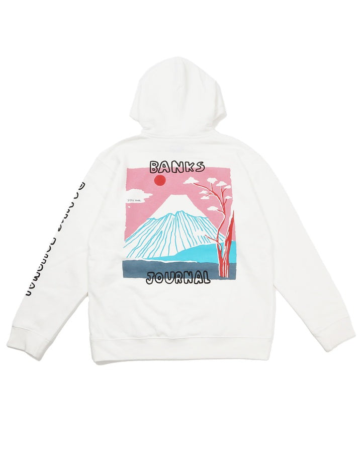 【BANKS JOURNAL】バンクスジャーナル MT FUJI HOODIE オフホワイト