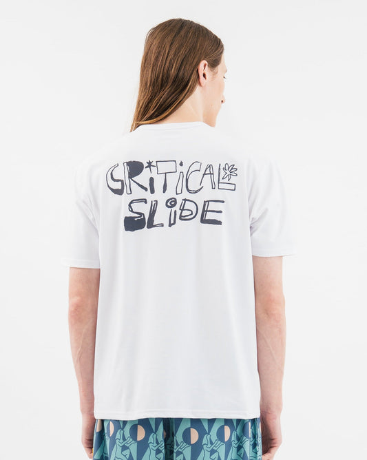 TCSS クリティカルスライド【CRITICAL SLIDE】SCRIBBLE SURF TEE カラーホワイト