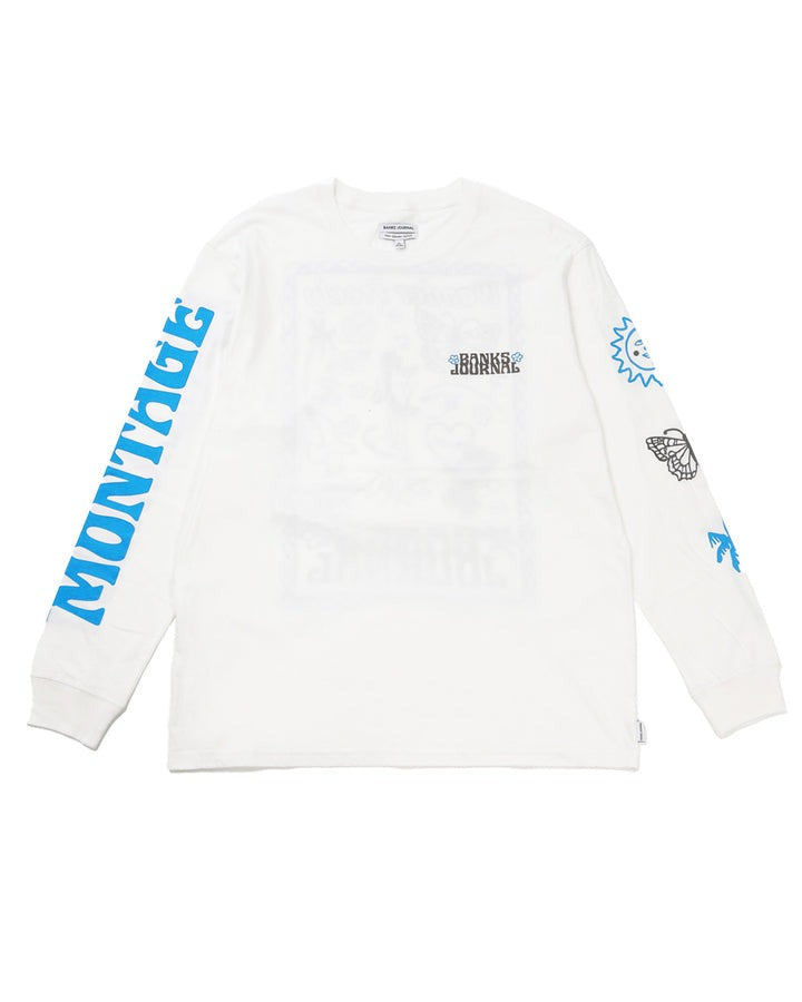 【BANKS JOURNAL】バンクスジャーナル WANDER FREELY LS TEE ホワイト