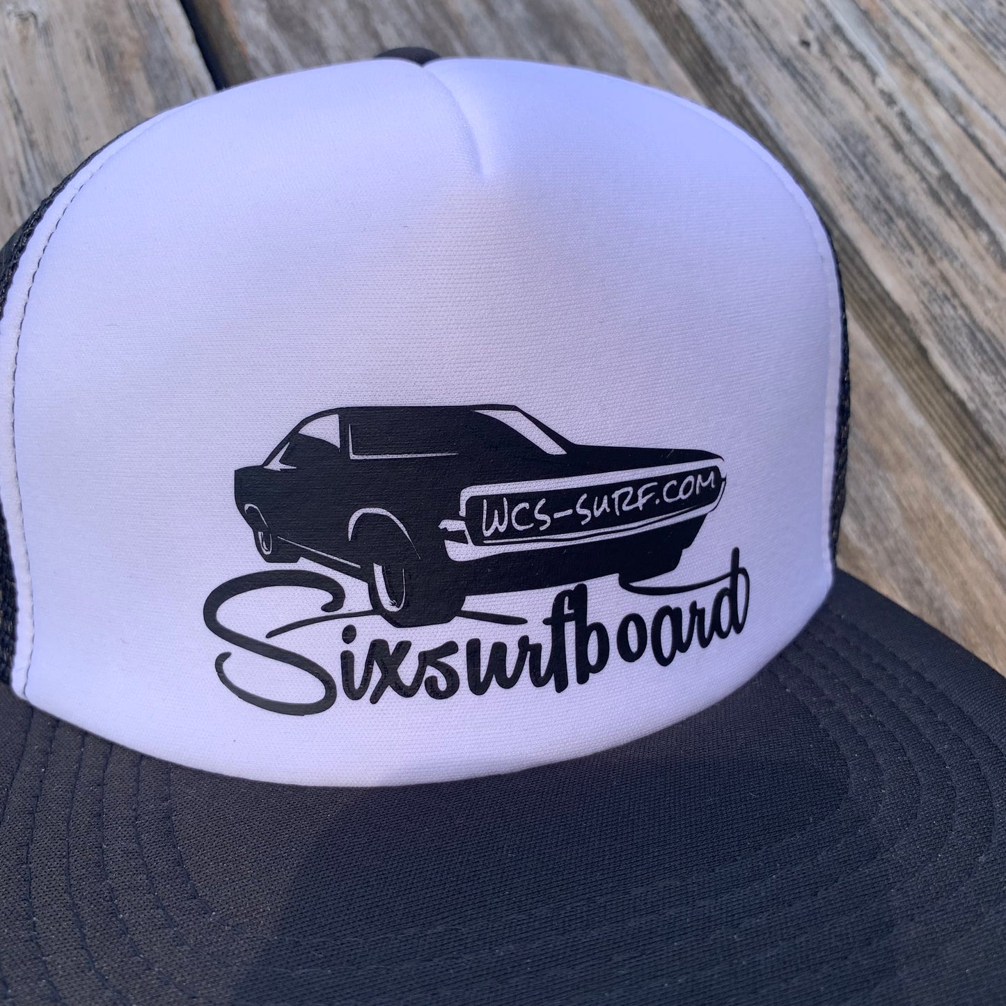 wcs 6surfboard オリジナル メッシュキャップ