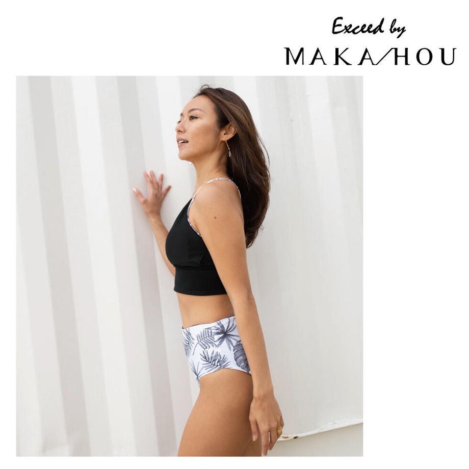 MAKA/HOU マカホウ【新柄】リバーシブルビキニ　【20W04-12S】Exceed/ 　Reversible Bikini Mix reaf サイズL