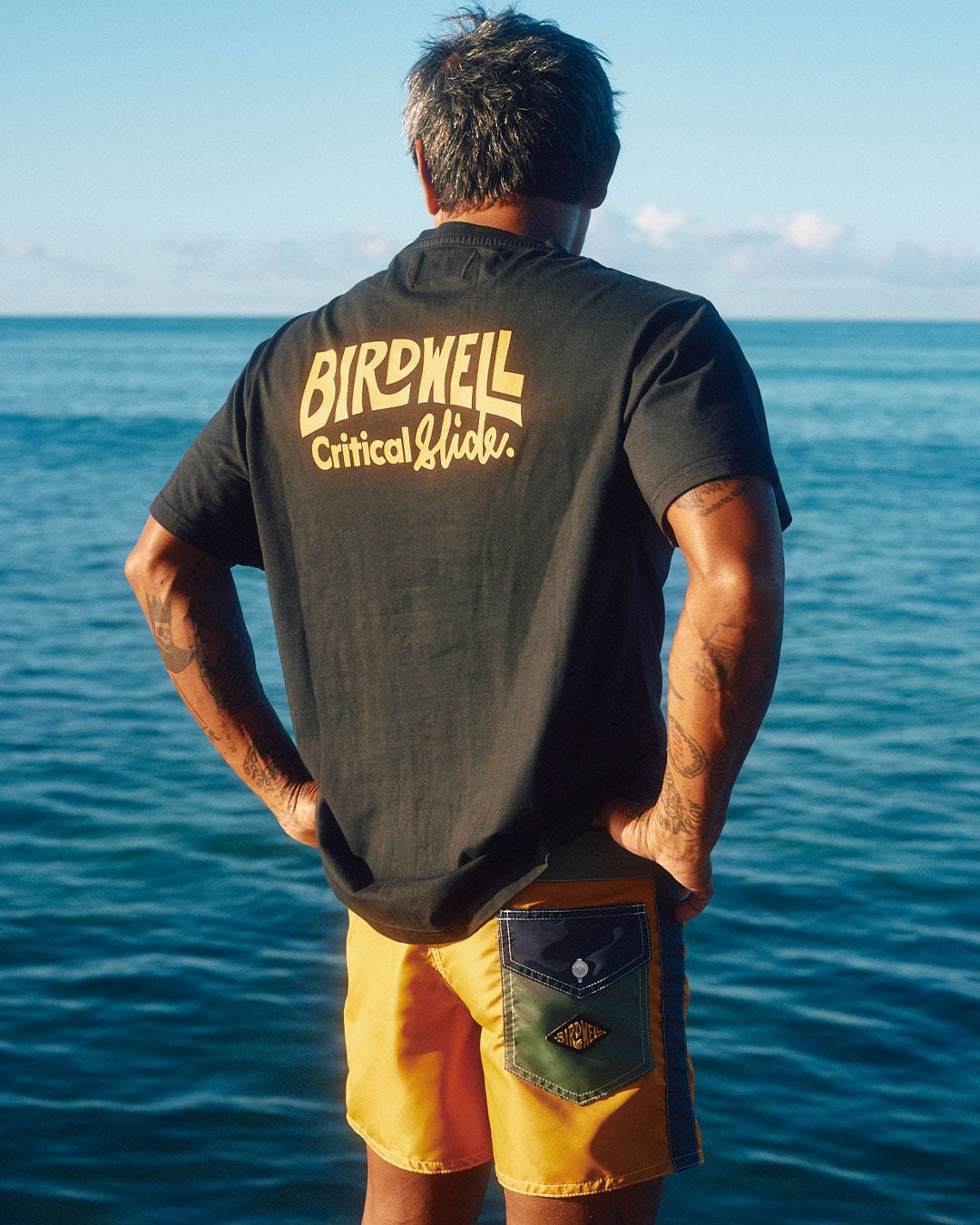 【CRITICAL SLIDE×BIRDWELL COLLABORATION】BIRDSLIDE TEE TCSS ×バードウェル コラボTシャツ ビンテージブラック