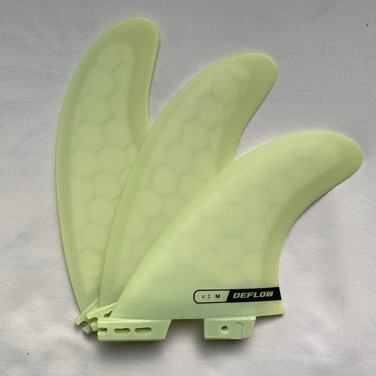 DEFLOW【デフロウ】THRUSTER V.2 - ACID LEMON【MEDIUM】トライフィン FCS2ボックス