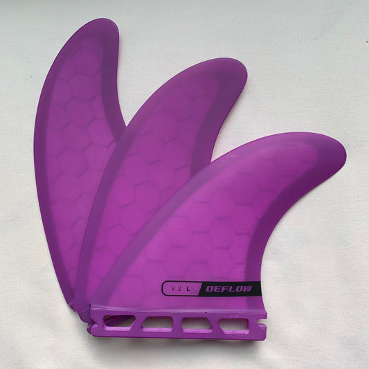 DEFLOW【デフロウ】THRUSTER V.2 - VIOLET 【LARGE】トライフィン FUTUREボックス