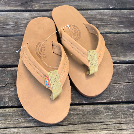 【レインボーサンダル】ラグジュアリーレザー・シングルレイヤー (BKSK)バックスキン Mサイズ(25.5cm-26.5cm)