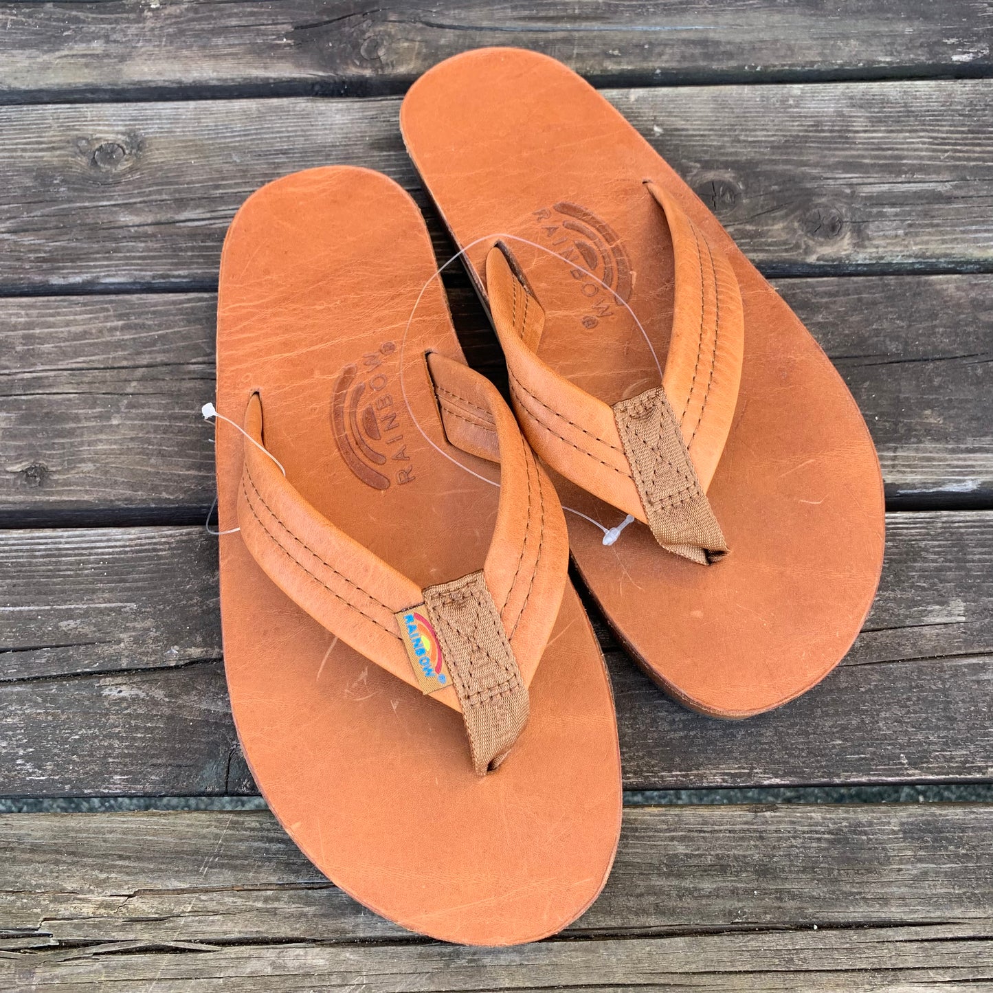 レインボーサンダル【rainbowsandals】ラグジュアリーレザー　タヒチタン　THTN サイズM（25.5cm-26.5cm)