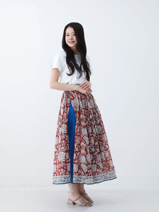 エスニックパンツスカート コットン インド製