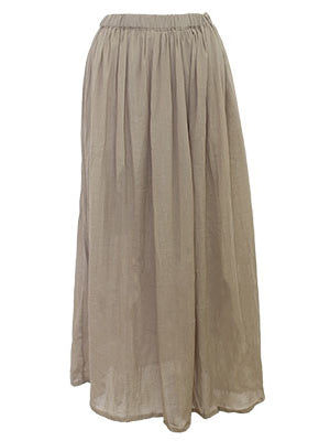 H・B コットン無地ロングスカート PB-0091 ワンサイズ