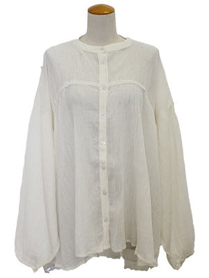 H・B コットン無地ブラウス ST1-25064 ワンサイズ