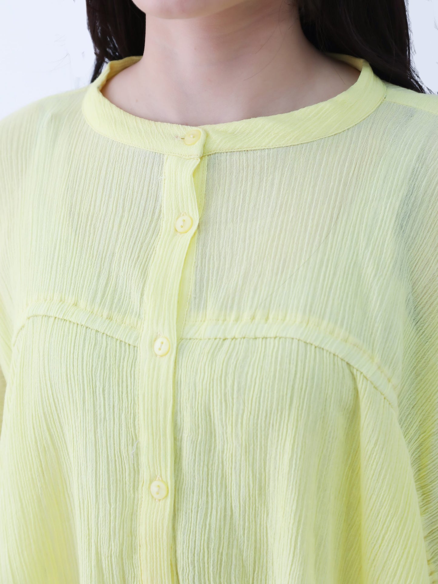 H・B コットン無地ブラウス ST1-25064 ワンサイズ