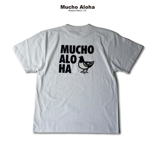 MUCHO ALOHA (ムチョアロハ) プリント S/S Tシャツ ホワイト MAT-012