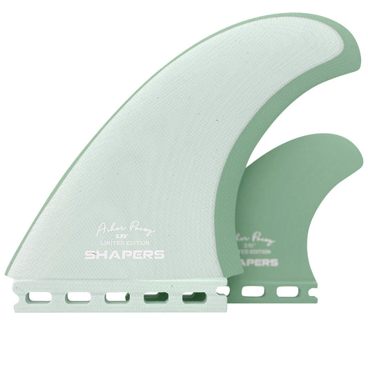 SHAPERS【シェイパーズ】Asher Pacey 5.79" Twin Fin Set - Seagrassアッシャーペイシー ツイン シーグラスカラー