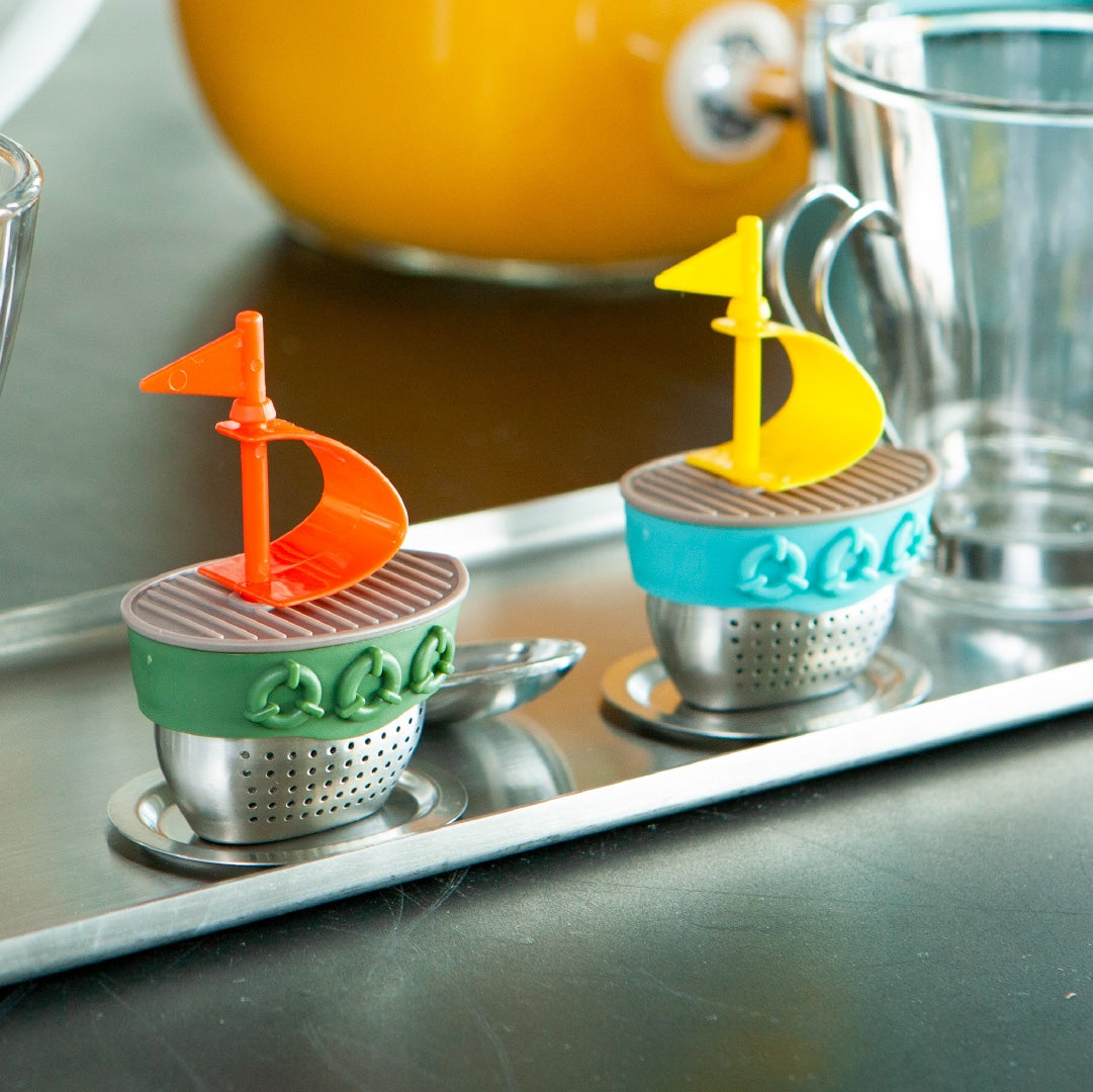 TEA INFUSER AT SEA DAY ORANGE/GREEN ティー インフューザー お気に入りの紅茶を嗜む 優雅な航海