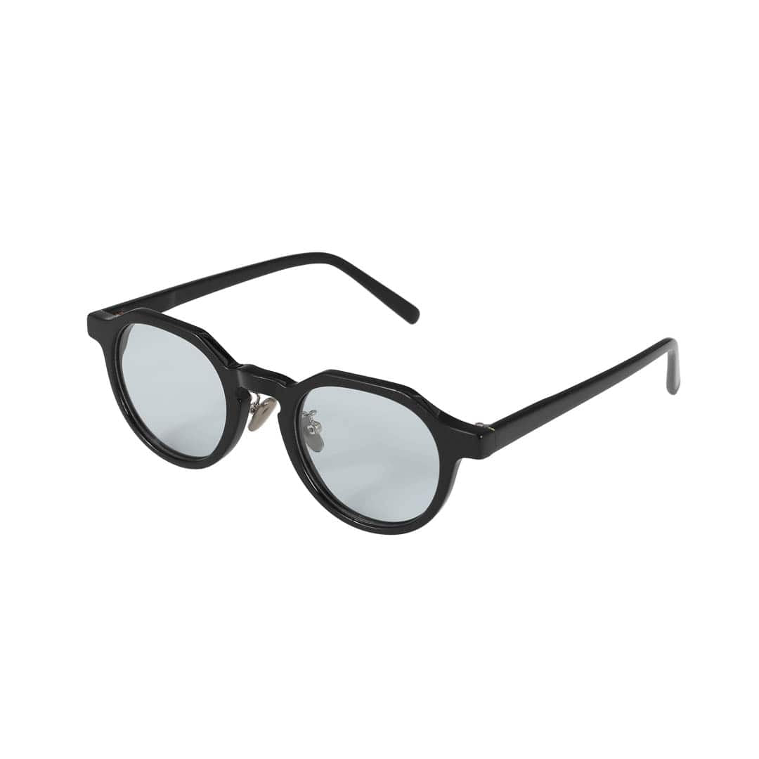 GLASSES WITH COLOR LENS BLACK/BLUE グラス ウィズ カラー レンズ