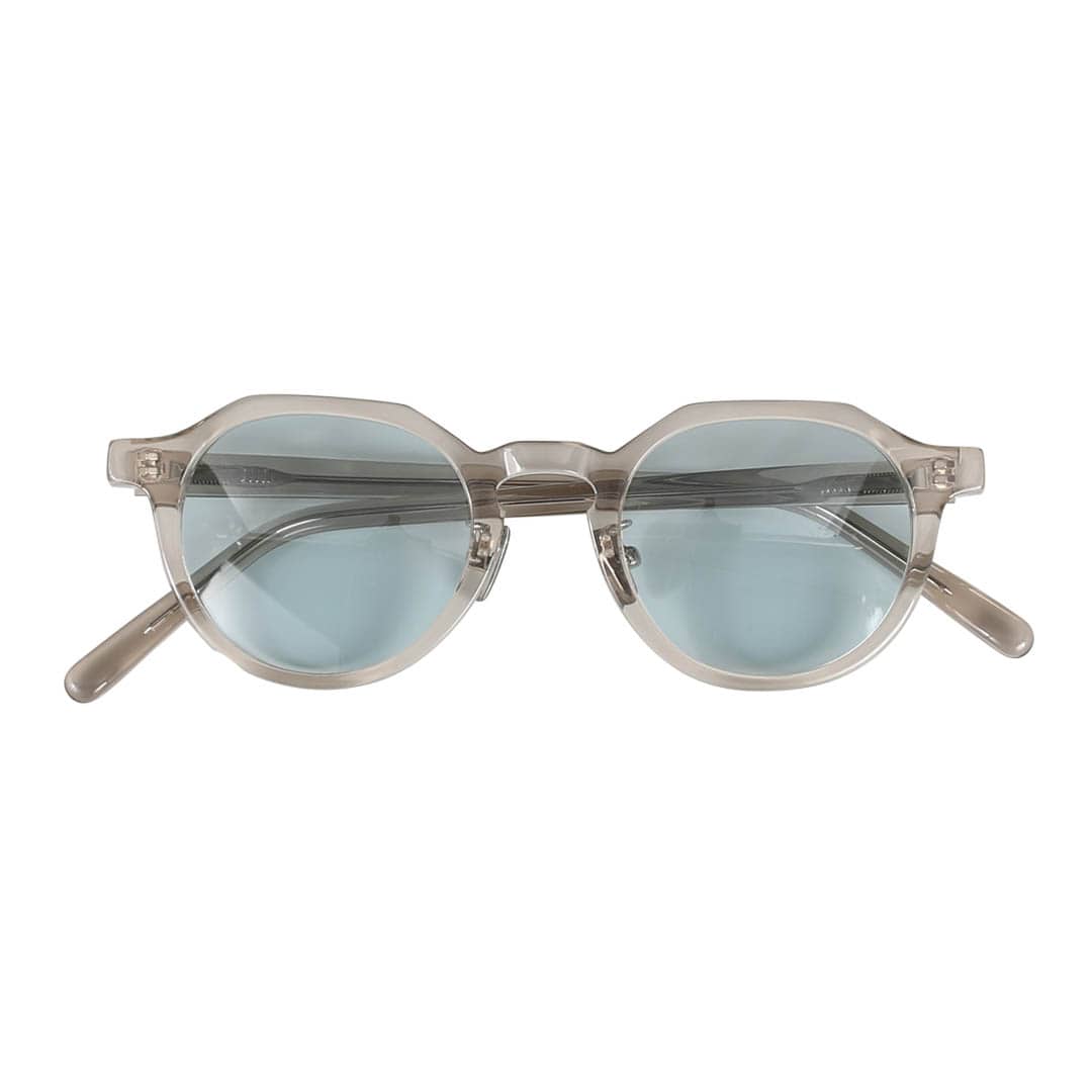 GLASSES WITH COLOR LENS LIGHT GRAY/BLUE グラス ウィズ カラー レンズ