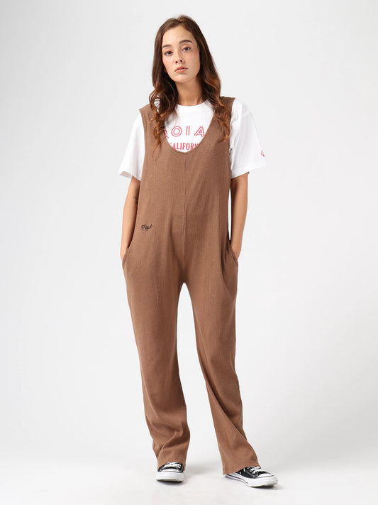 ROIALロイアル レディーステレコ素材サロペット ALDEBARAN