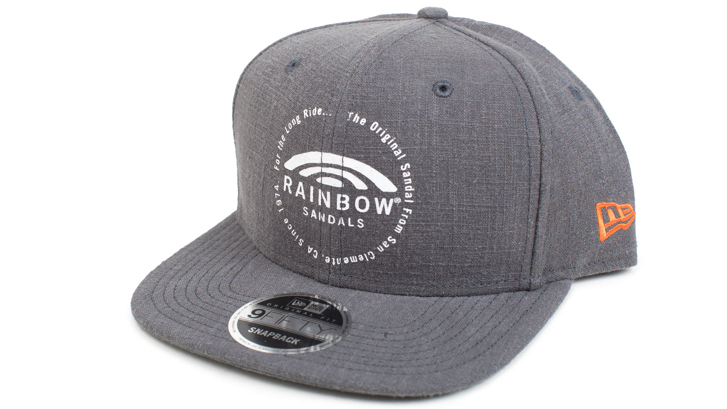 【再入荷】NEW ERA - RAINBOW CIRCLE LOGO GRAPHITE NEW ERA×レインボーサンダル・グレー・キャップ