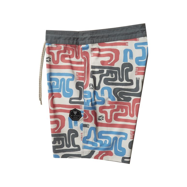 VISSLA ヴィスラ【Boardshorts】More Mate Less Hate 17.5" / 17.5インチ BONE