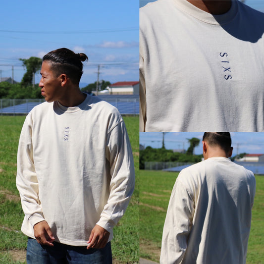 SIXSurfboard 【シックスサーフボード】オリジナル 9.1オンス マグナムウェイト ビッグシルエット ロングスリーブ Tシャツ