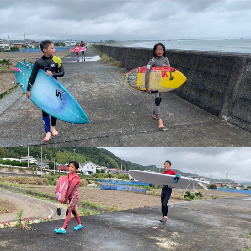 サーフィンスクール 毎日やってます