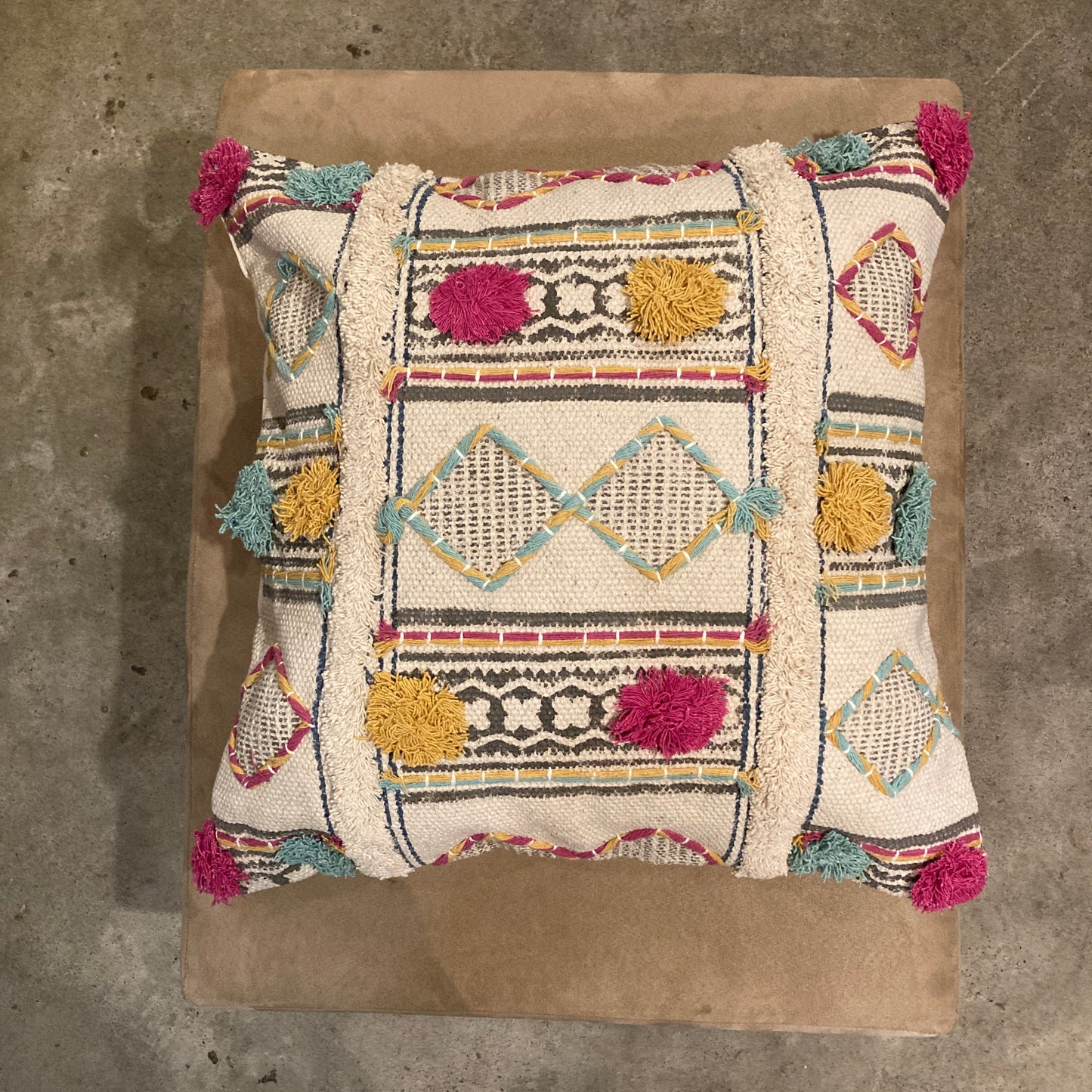 インド棉クッションカバー　コットン100％　