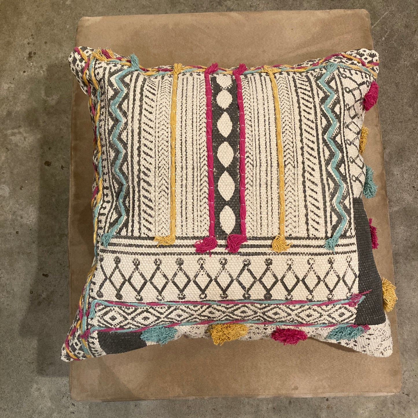 インド棉クッションカバー　コットン100％　