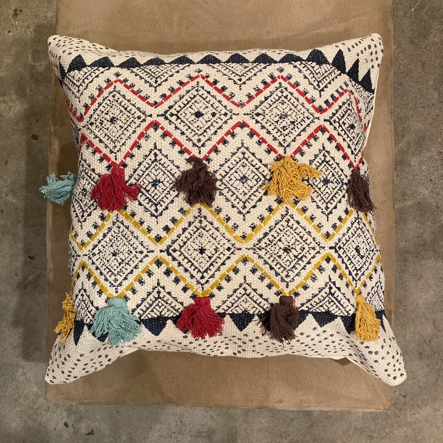 インド棉クッションカバー　コットン100％　