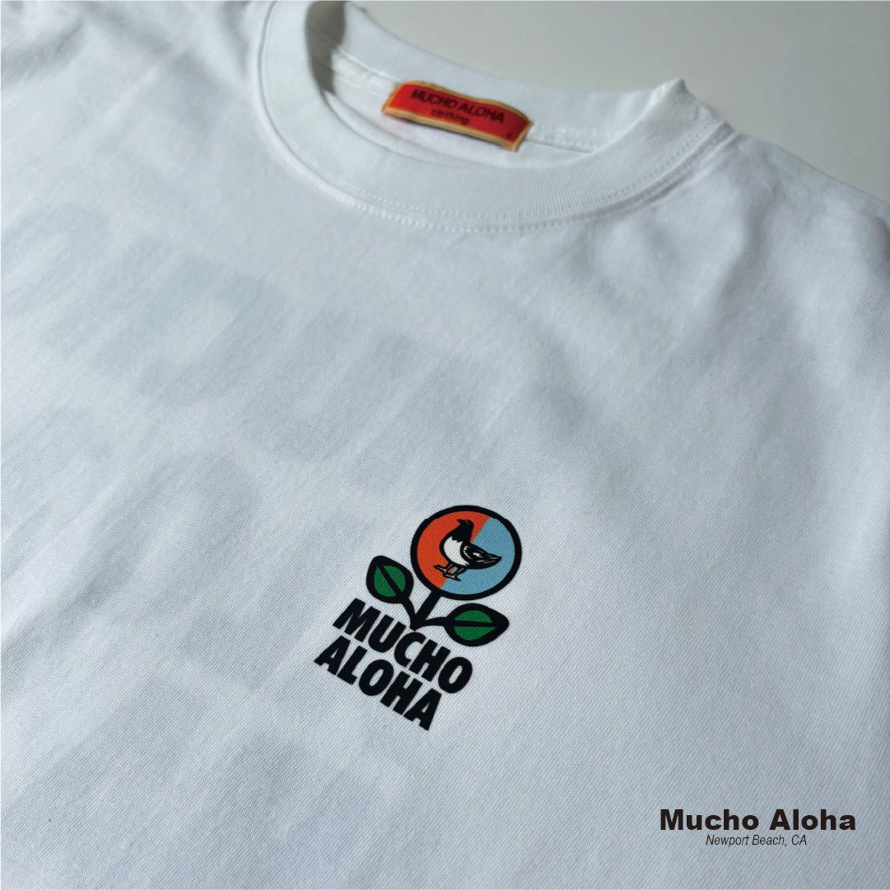 MUCHO ALOHA (ムチョアロハ) プリント S/S Tシャツ ホワイト MAT-012