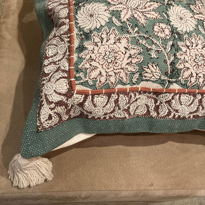 インド棉クッションカバー　コットン100％　