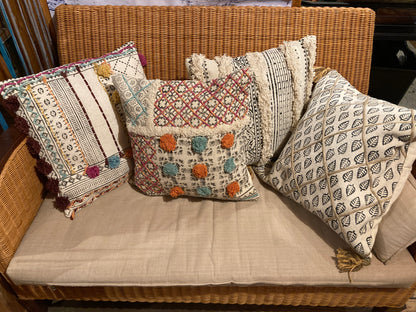 インド棉クッションカバー　コットン100％　