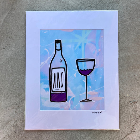 「ウェルジーアート」Welzie Art アートプリント11×14inch(28.0×35.5cm) VINO