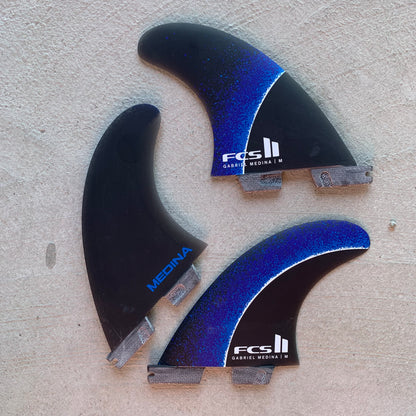 FCS II Gabriel Medina Signature Tri Fin Set　ガブリエル　トライフィン　ブルー