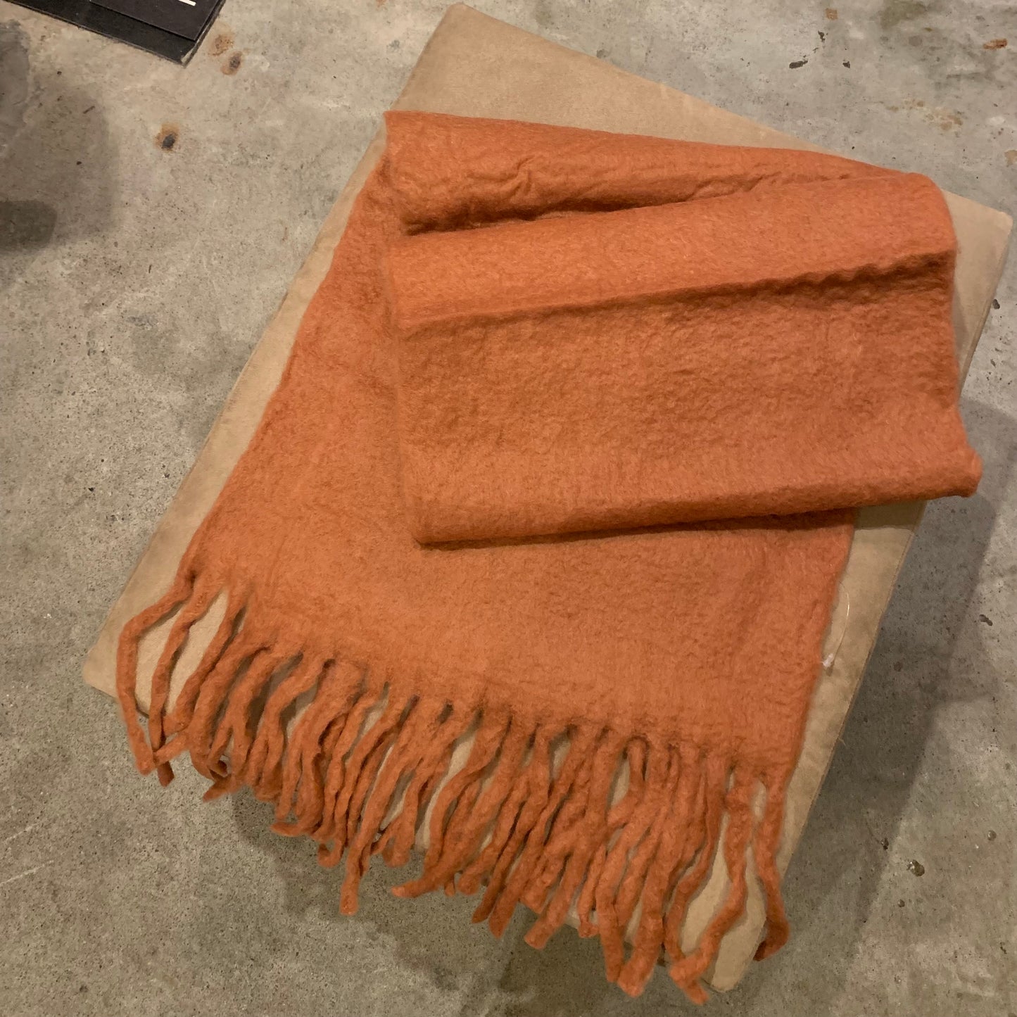 HB　男女兼用 ふわふわ フリンジ マフラー ストール 　全11柄