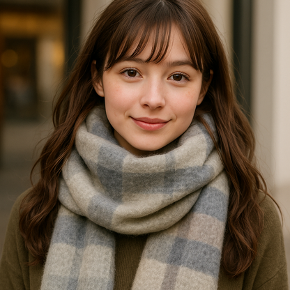 HB　男女兼用 ふわふわ フリンジ マフラー ストール 　全11柄