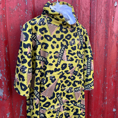 FRUITION マイクロファイバーポンチョ LEOPARD　YELLOW