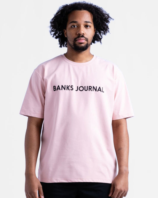 【BANKS JOURNAL】バンクスジャーナル　PRIMARY SURF TEE　スモーキーピンク