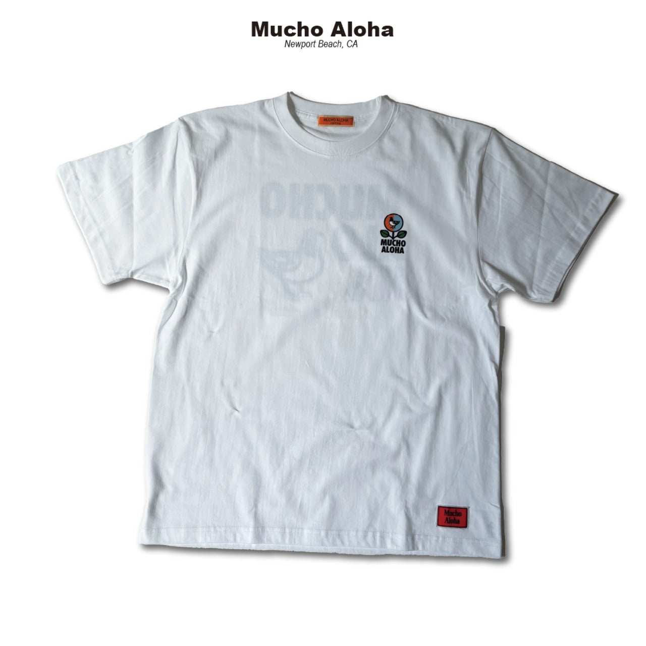 MUCHO ALOHA (ムチョアロハ) プリント S/S Tシャツ ホワイト MAT-012