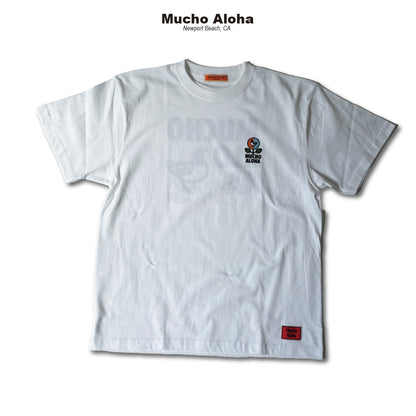 MUCHO ALOHA (ムチョアロハ) プリント S/S Tシャツ ホワイト MAT-012
