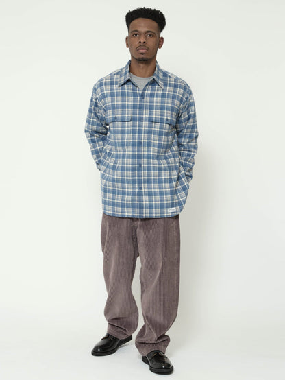 【BANKS JOURNAL】CHECK SHIRTS　ブルー　サイズL