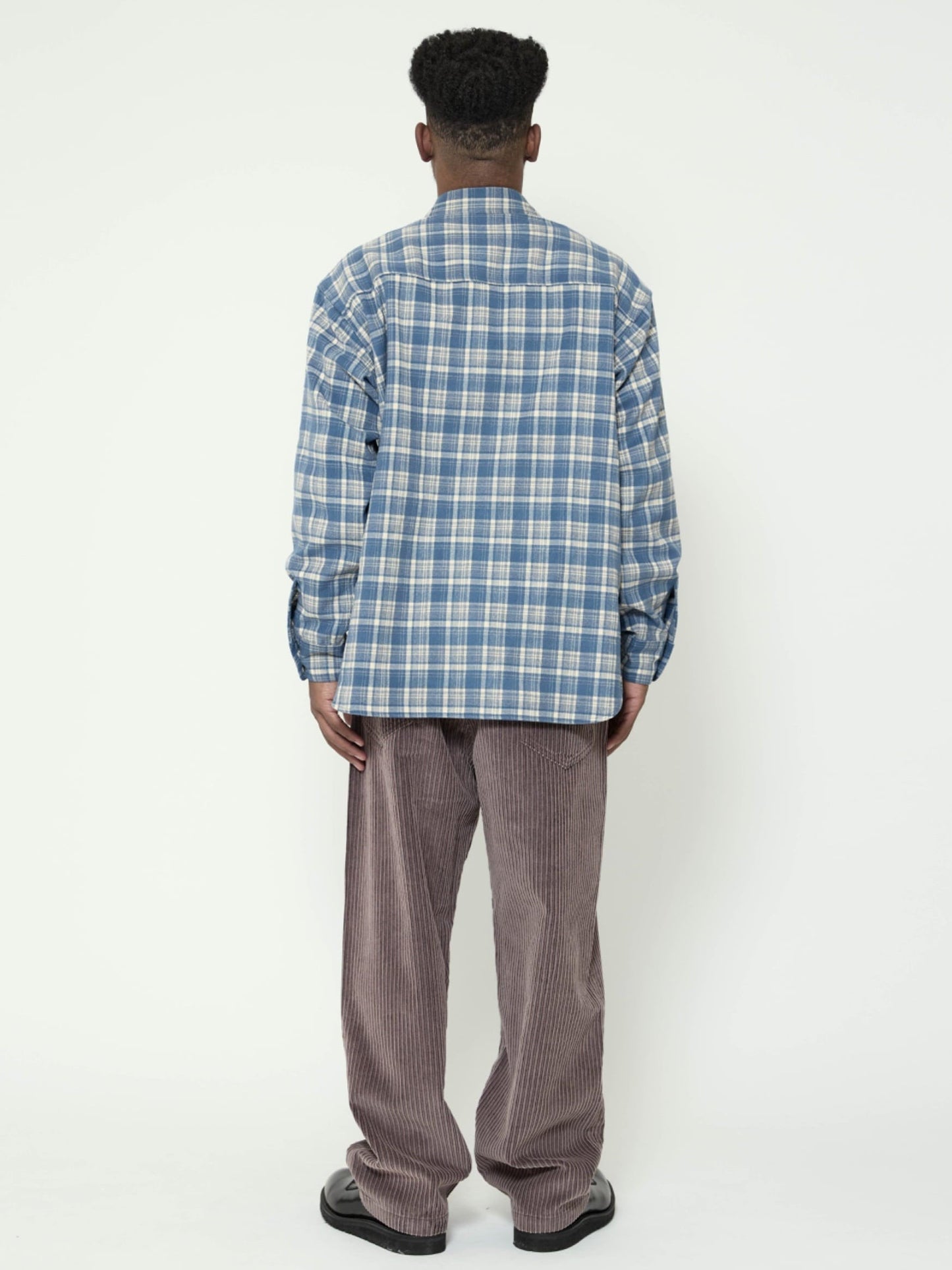 【BANKS JOURNAL】CHECK SHIRTS　ブルー　サイズL