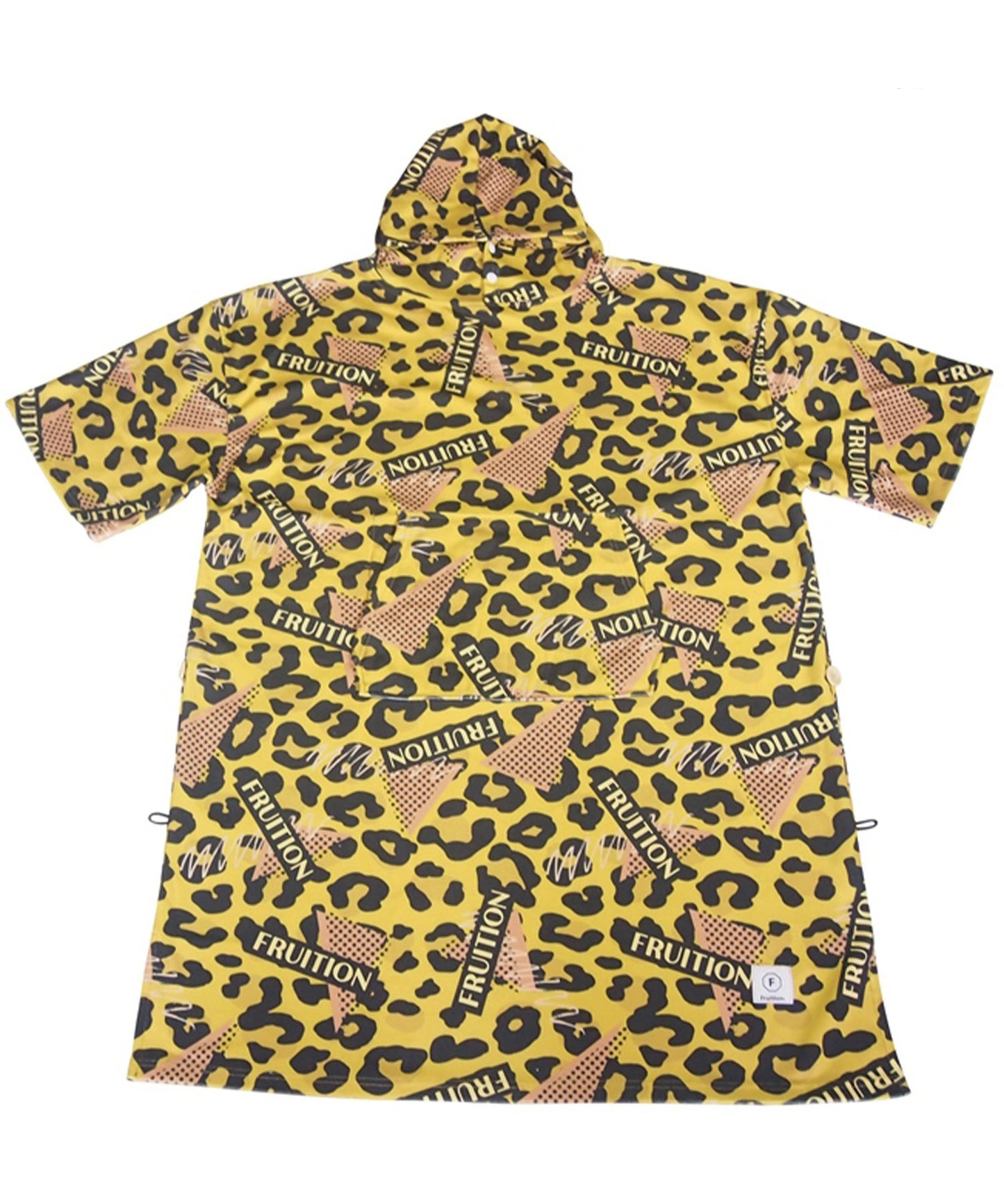 FRUITION マイクロファイバーポンチョ LEOPARD　YELLOW