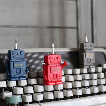 TOOL KEY CHAIN "ROBOT" NAVY　ツール キー チェーン "ロボット"　携帯用ミニドライバーキーホルダー　ライト付き