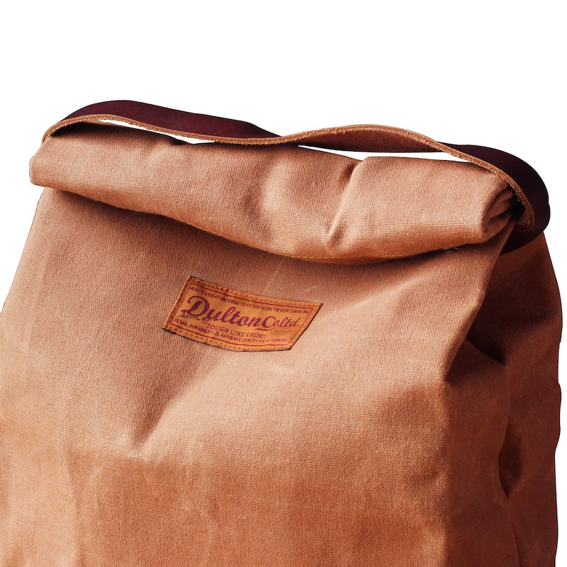 WAX CANVAS LUNCH BAG CAMEL ワックス キャンバス ランチ バッグ　カラー　（キャメル）