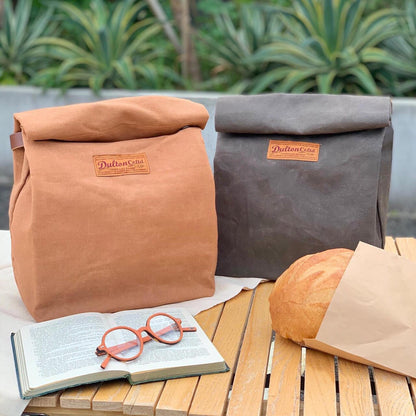 WAX CANVAS LUNCH BAG CAMEL ワックス キャンバス ランチ バッグ　カラー　（キャメル）
