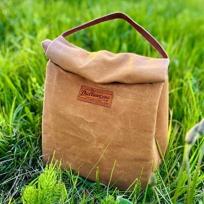 WAX CANVAS LUNCH BAG CAMEL ワックス キャンバス ランチ バッグ　カラー　（キャメル）