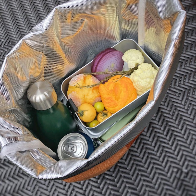 WAX CANVAS LUNCH BAG CAMEL ワックス キャンバス ランチ バッグ　カラー　（キャメル）