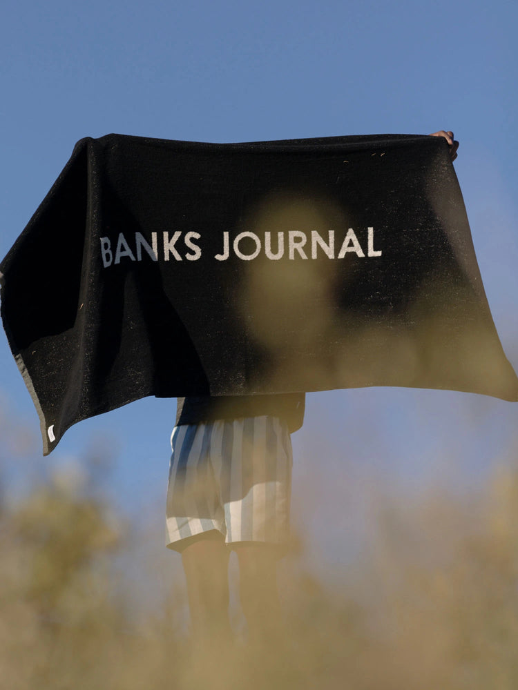 BANKS JOURNAL 【バンクスジャーナル】 LABEL TOWEL　バスタオル