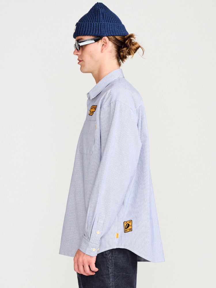 TCSS  GO SLOW SHIRT 長袖シャツ　　BLUE