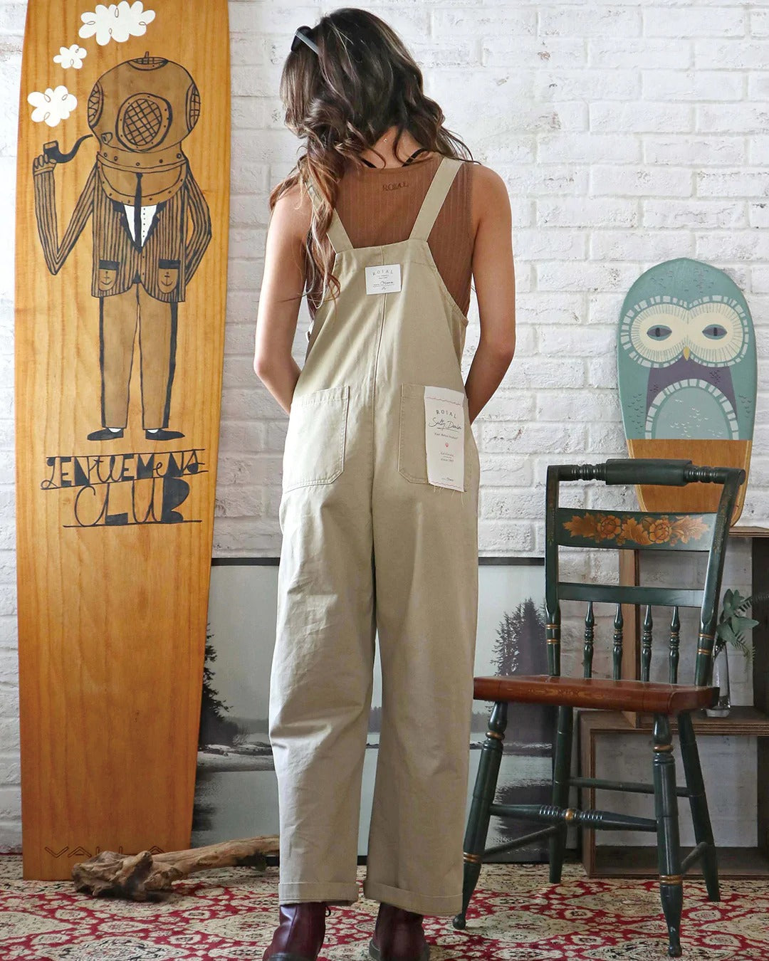 ROIAL（ロイアル）WIDE OVERALLS　カラーベージュ　サイズフリー