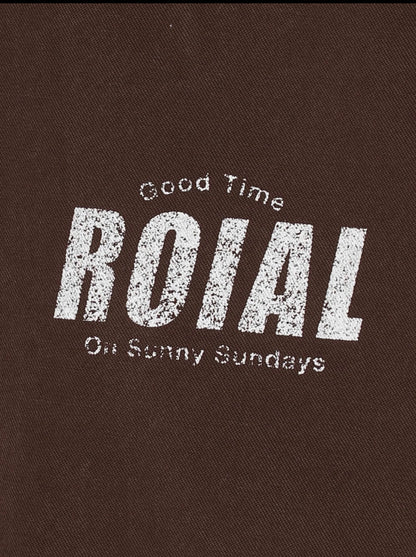ROIAL  WOODLEY. ブラウン　サイズ　L
